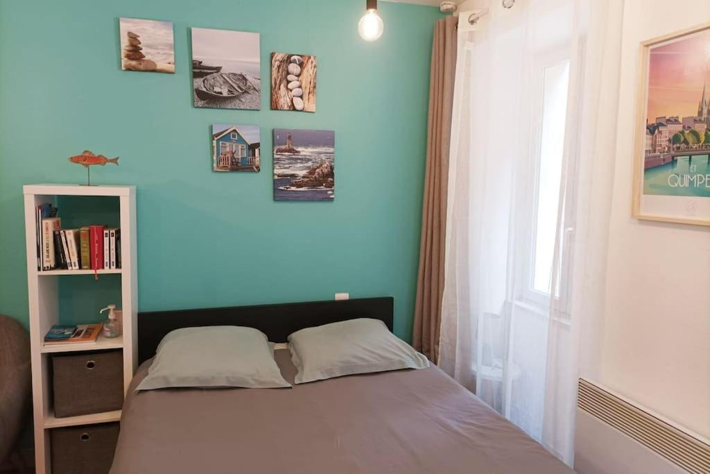 Oo Le Jardin Oo Paisible Studio Equipe Et Bien Place Quimper Eksteriør billede