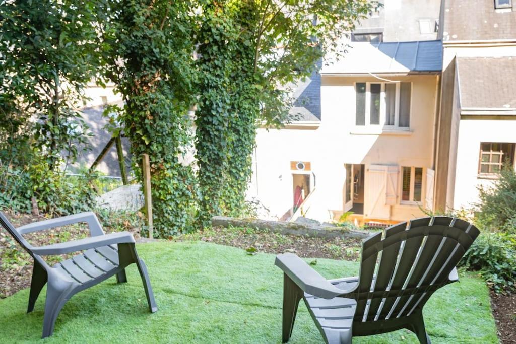 Oo Le Jardin Oo Paisible Studio Equipe Et Bien Place Quimper Eksteriør billede