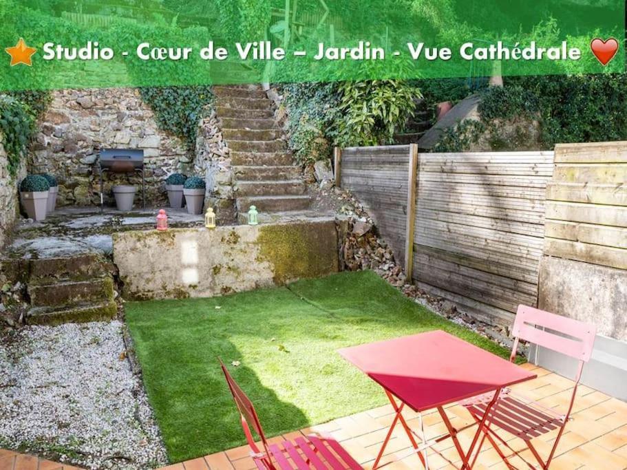 Oo Le Jardin Oo Paisible Studio Equipe Et Bien Place Quimper Eksteriør billede